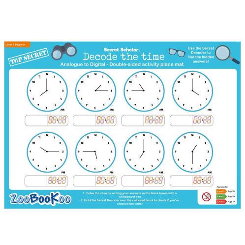 Picture of Secret Scholar - Decode the Time (lvl2) - Educational - BigJigs