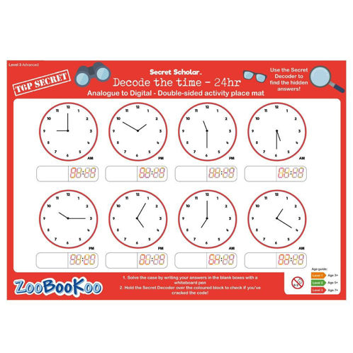 Picture of Secret Scholar - Decode the Time (lvl3) - Educational - BigJigs