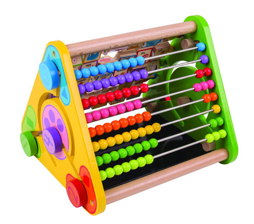Picture of Triangular Activity Centre - Educational Wooden Toys - BigJigs