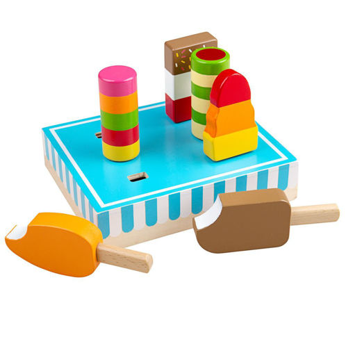 Picture of Ice Lollies - Wooden Pretend Toys - BigJigs