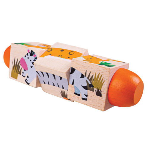 Picture of Jungle Twist Blocks - Educational Toys - Baby Toys - Baby Play - BigJigs