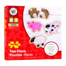 Picture of Two Piece Puzzles - Farm - Wooden Puzzles - BigJigs