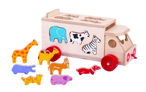 Picture of Animal Shape Lorry - Educational Wooden Toys - BigJigs
