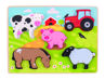 Picture of Chunky Lift Out Farm - Wooden Puzzles - BigJigs