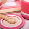 Picture of Pink Tea Tray - Wooden Pretend Play - BigJigs
