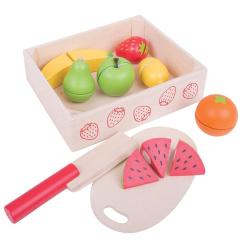 Picture of Cutting Fruit Crate - Wooden Play House - BigJigs