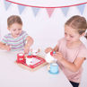 Picture of Wooden Colorful Tea Tray - Wooden Pretend Play - BigJigs