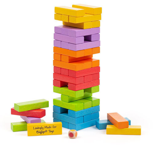 Picture of Stacking Tower - Wooden Games- BigJigs