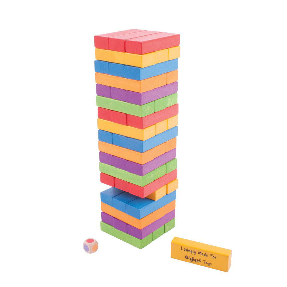 Stacking Tower Wooden Games BigJigs Shop Kids Toy Online Little