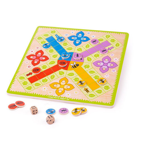 Picture of Ludo - Wooden Board Games - Wooden Games - BigJigs