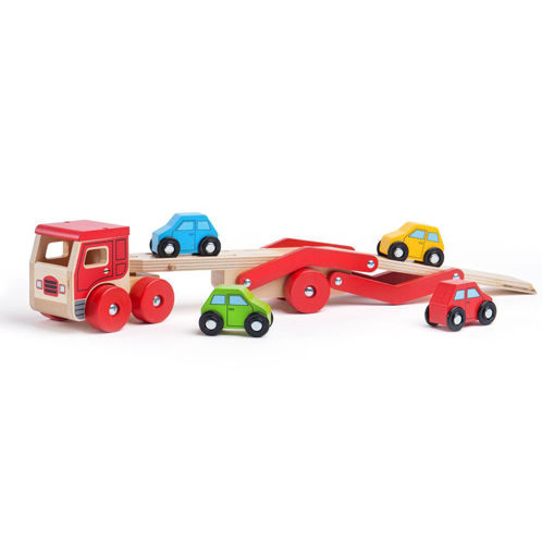 Picture of Transporter Lorry - Wooden Play Cars - BigJigs