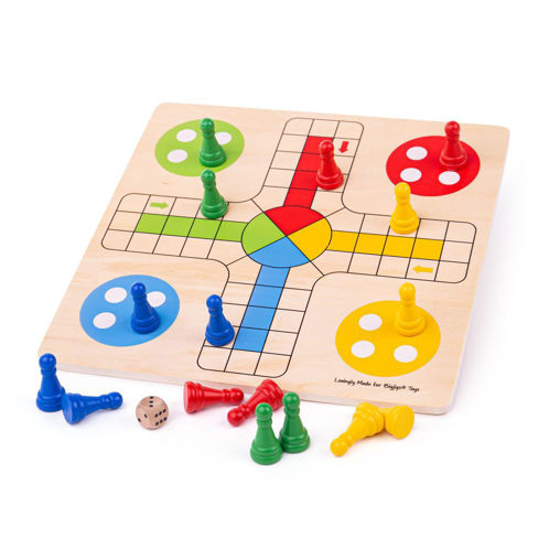 Picture of Traditional Ludo - Wooden Board Games - BigJigs