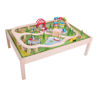 Picture of Services Train Set and Table - Wooden Train Set - BigJigs