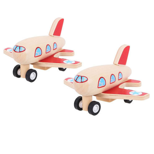 Picture of Pull Back - Planes - BigJigs - Wooden Plane