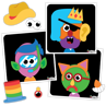 Picture of Colorforms Silly Faces Game 0- Family Games - Play Monster