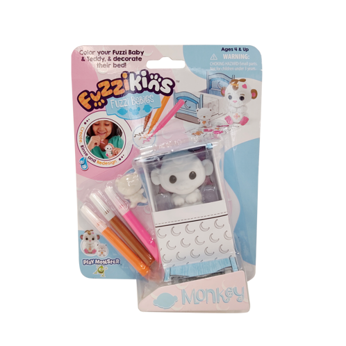 Picture of Fuzzikins Fuzzi Babies Monkey - Toys - Play Monster