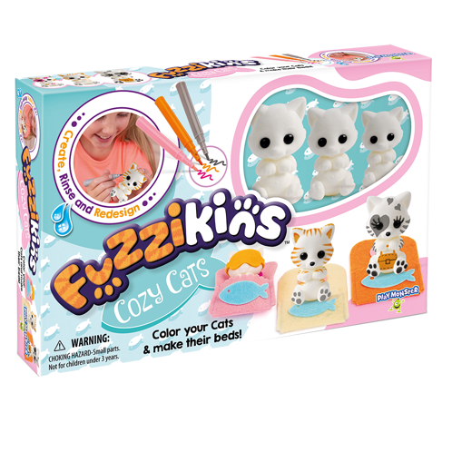 Picture of Fuzzikins- Cozy Cats - Toys - Play Monster