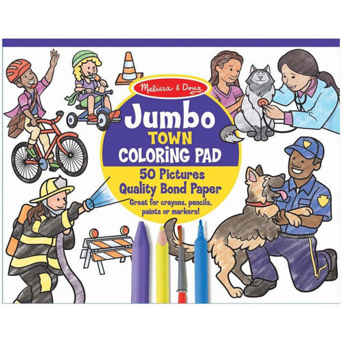 Picture of Melissa & Doug Jumbo Coloring Pad - Town