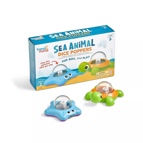Picture of Hand2mind Sea Animal Dice Poppers Game
