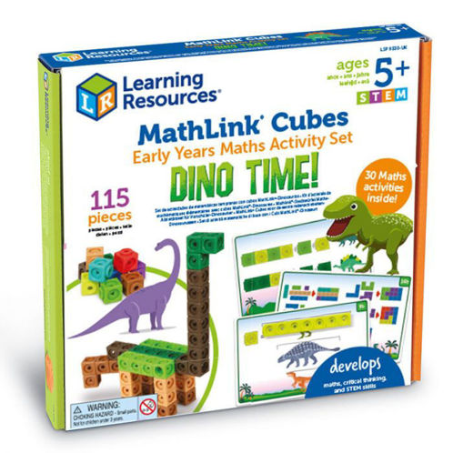 Picture of MathLink Cubes Early Maths Activity Set  Dino Time!