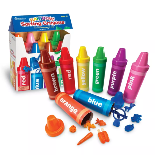 Picture of Rainbow Sorting Crayons -Learning Resources