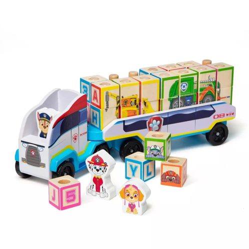 Picture of PAW Patrol ABC Wooden Block Truck - Melissa & Doug