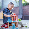 Picture of Tidlo Wooden Garage Playset - BigJigs Toys