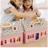 Picture of Melissa & Doug Fold and Go Wooden Dollhouse With Dolls and Wooden Furniture