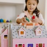Picture of Melissa & Doug Fold and Go Wooden Dollhouse With Dolls and Wooden Furniture