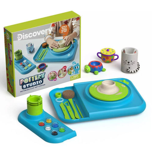 Picture of Discovery Pottery Studio Motorized Clay Art Station Set Creative Play