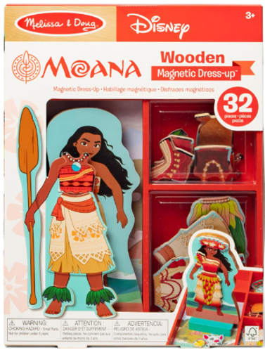 Picture of Disney Princess Moana Magnetic Dress-Up Wooden Doll